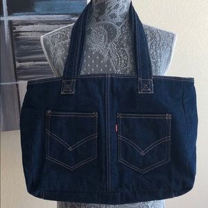 levis denim backpack